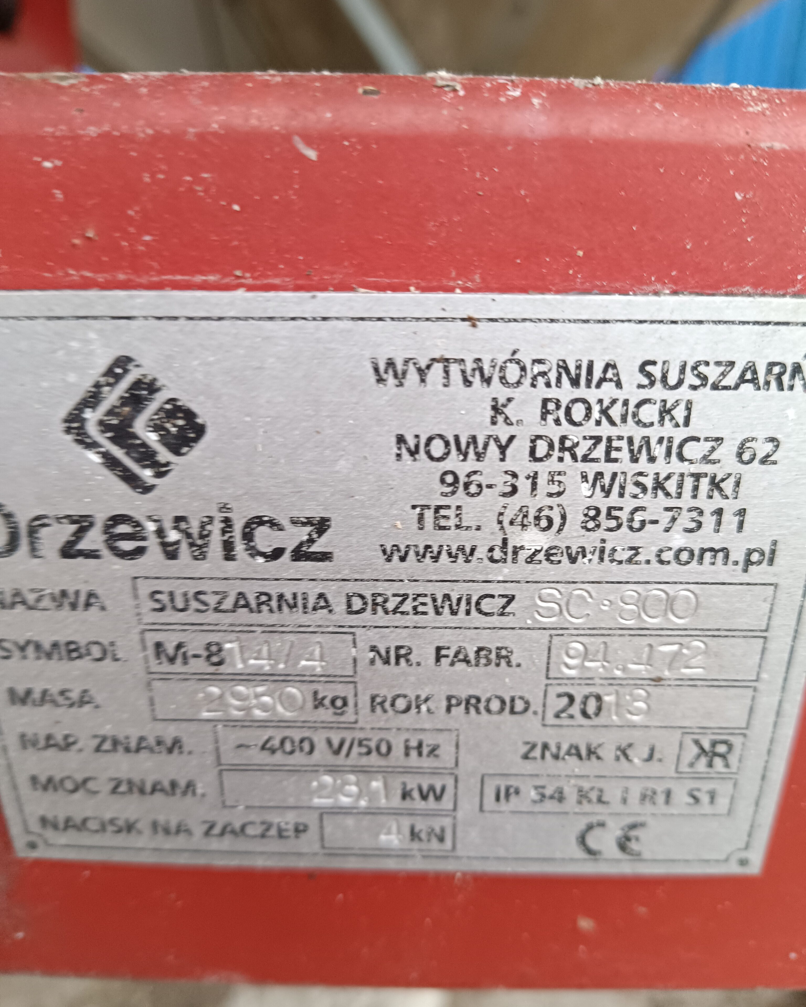 Suszarnia do zboża, rzepaku i kukurydzy Drzewicz SC 800