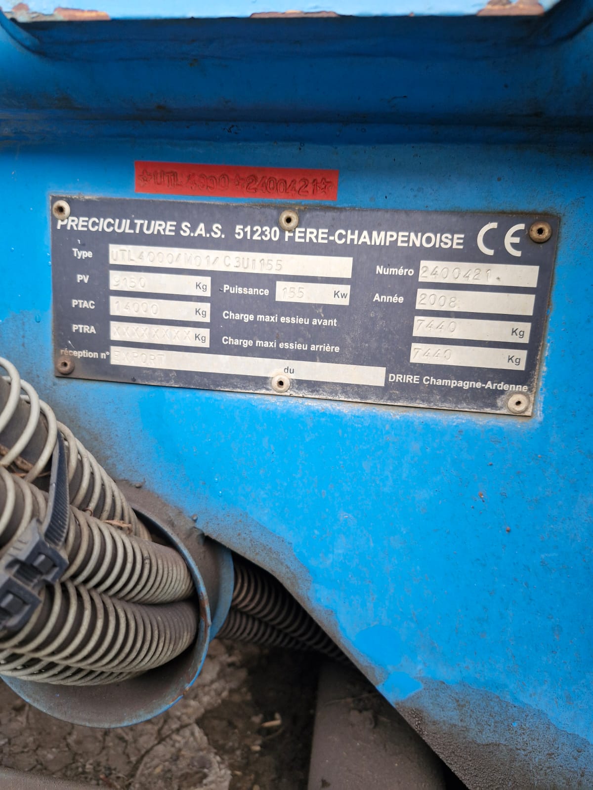 Opryskiwacz samojezdny Berthoud Boxer 4000 l. 24 m. Stan idealny