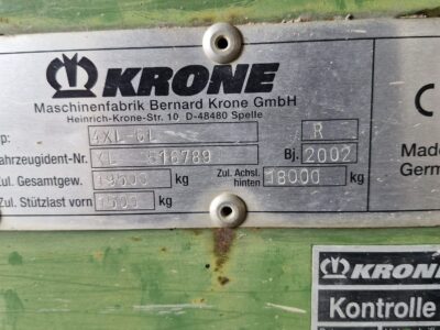 Przyczepa samozbierająca Krone 4 XL- GL
