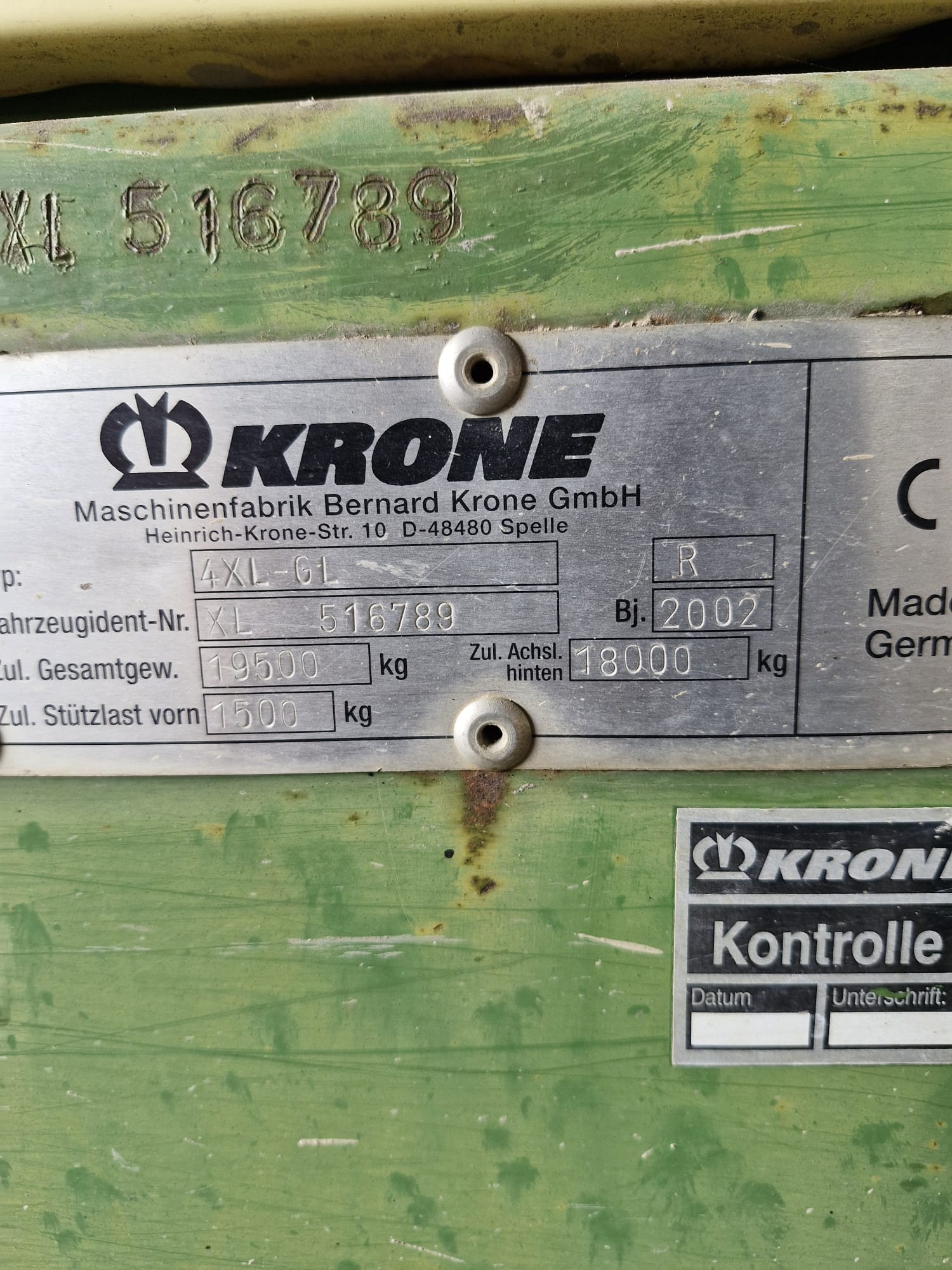 Przyczepa samozbierająca Krone 4 XL- GL