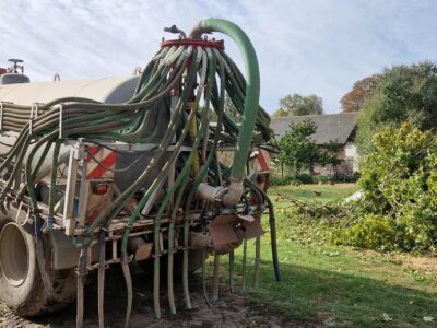 Beczkowóz Kotte 12500 litrów, 15m węże rozlewające