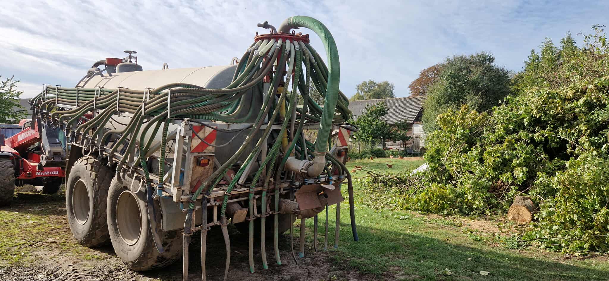 Beczkowóz Kotte 12500 litrów, 15m węże rozlewające