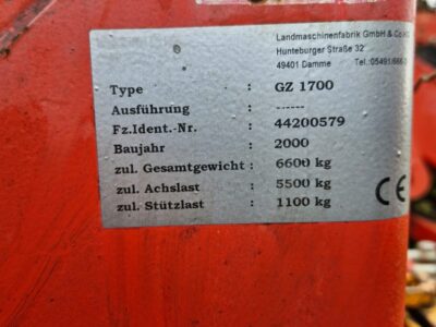 Grimme GZ 1700