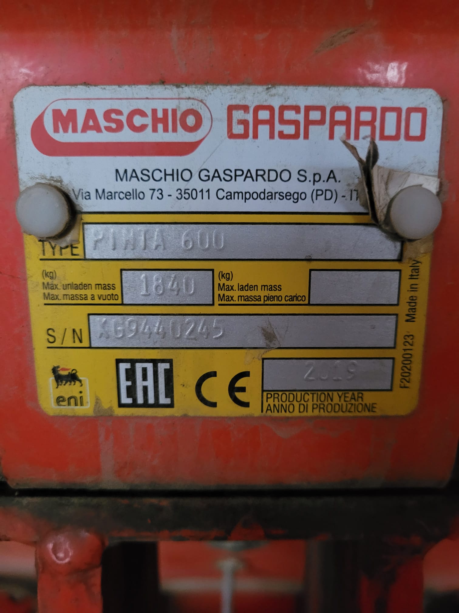 Siewnik zbożowy Gaspardo Pinta 600