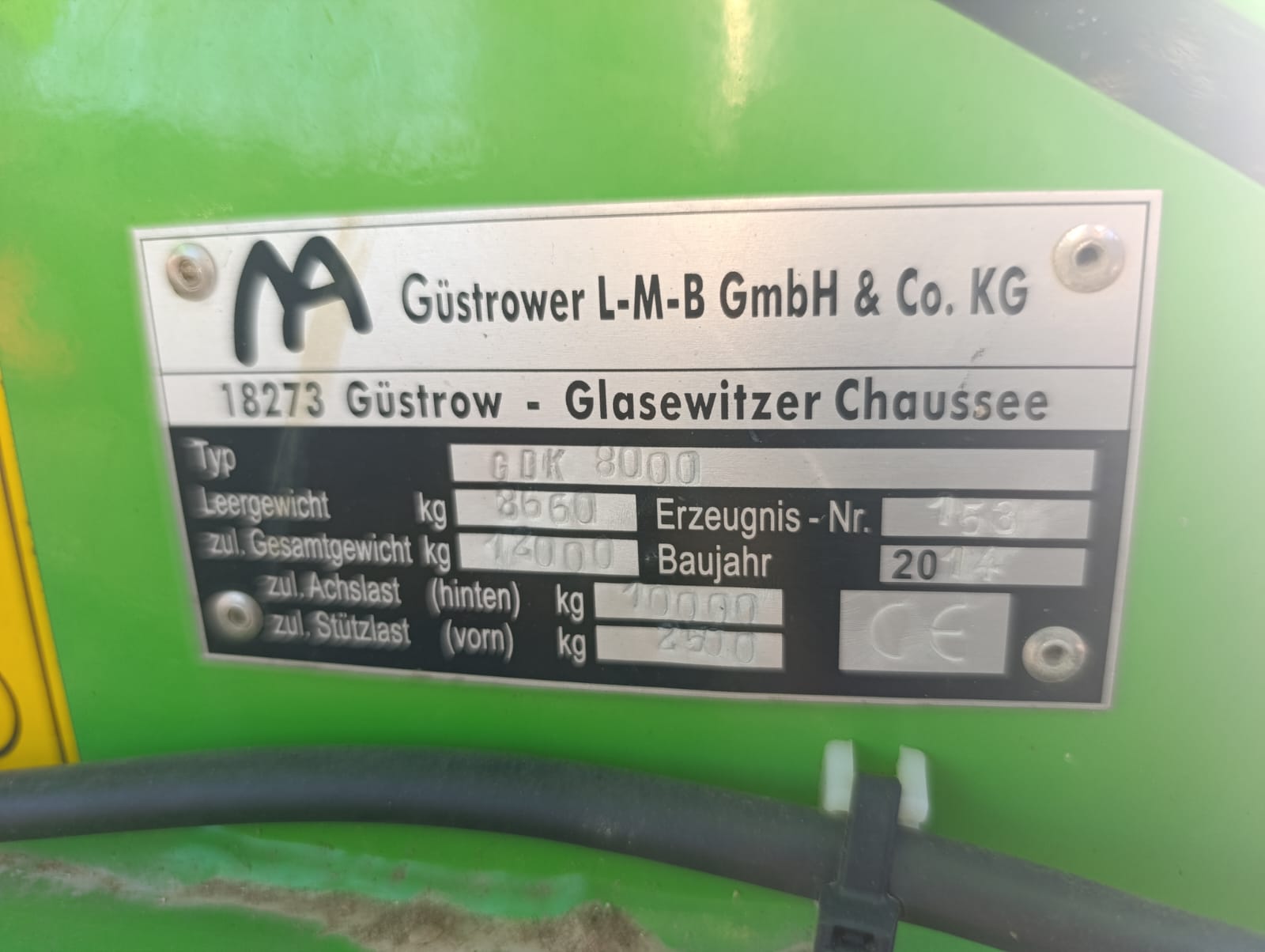 Rozsiewacz wapna Gustrower 2014r