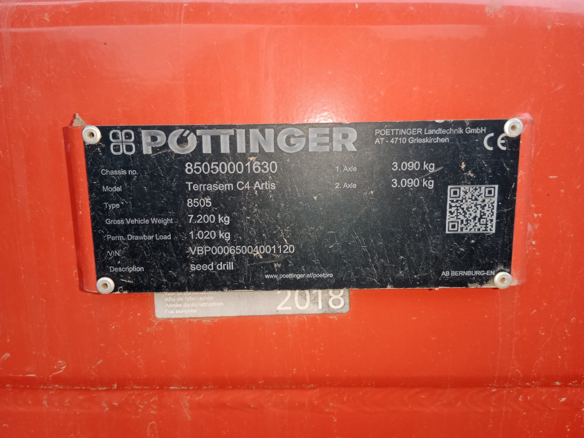 Siewnik zbożowy Pottinger Terrasem C4 Artis