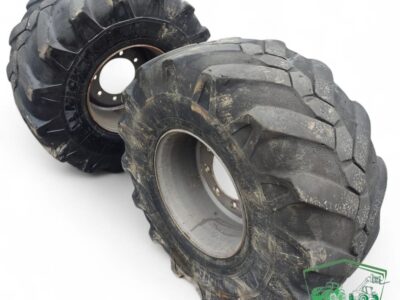 Koło R19.5 Michelin 445/70R19.5 do Mecalac 12 MTX – kompletne, gotowe do montażu