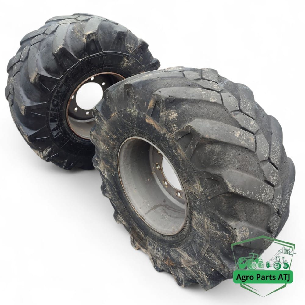 Koło R19.5 Michelin 445/70R19.5 do Mecalac 12 MTX – kompletne, gotowe do montażu