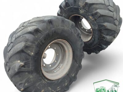 Koło R19.5 Michelin 445/70R19.5 do Mecalac 12 MTX – kompletne, gotowe do montażu