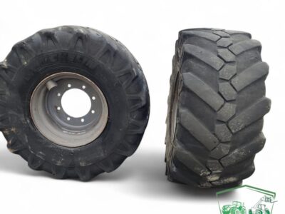 Koło R19.5 Michelin 445/70R19.5 do Mecalac 12 MTX – kompletne, gotowe do montażu