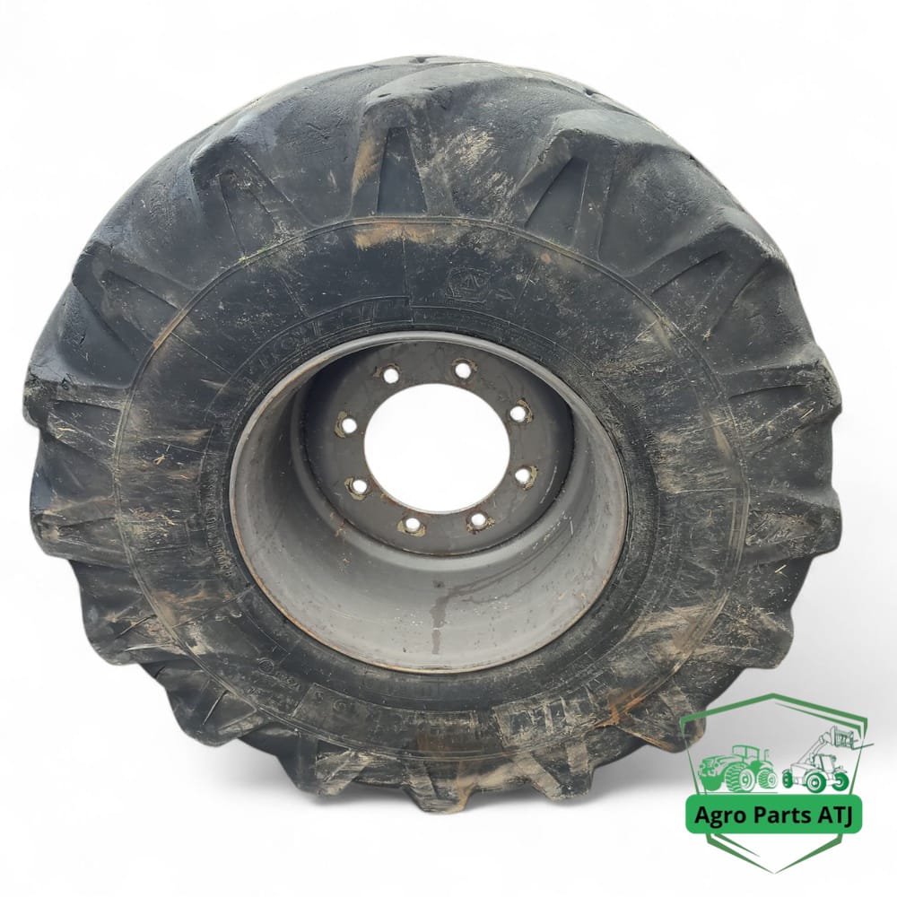 Koło R19.5 Michelin 445/70R19.5 do Mecalac 12 MTX – kompletne, gotowe do montażu