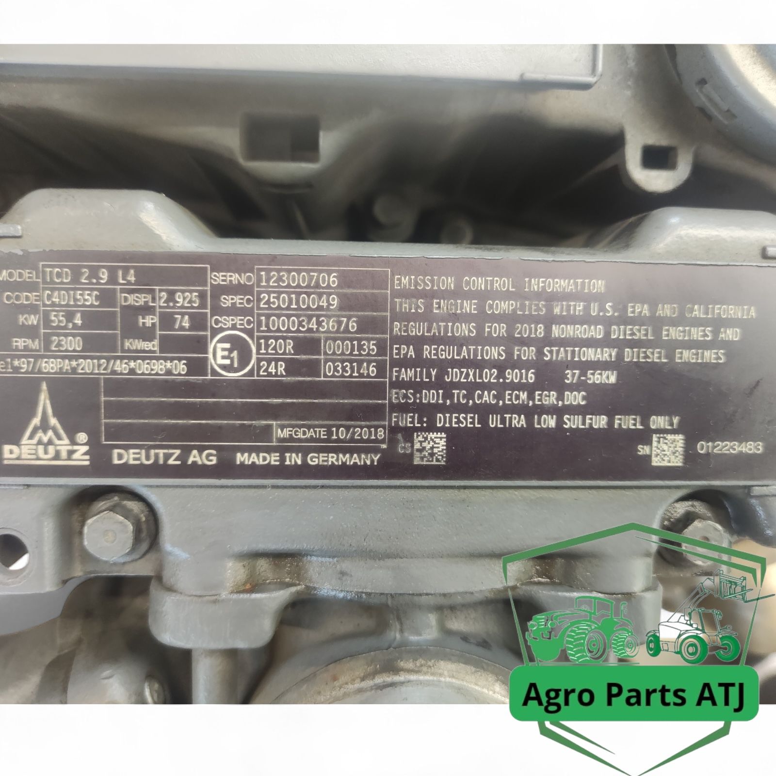 Silnik Deutz TCD 2.9 L4