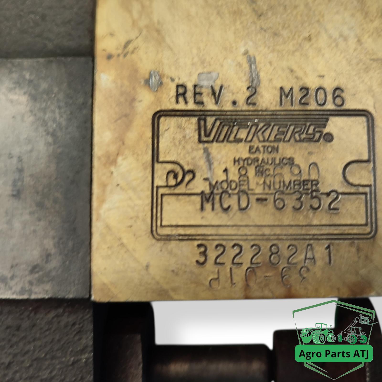 Sekcja rozdzielacza 322281A2 VICKERS MCD-6619 Case MX 100