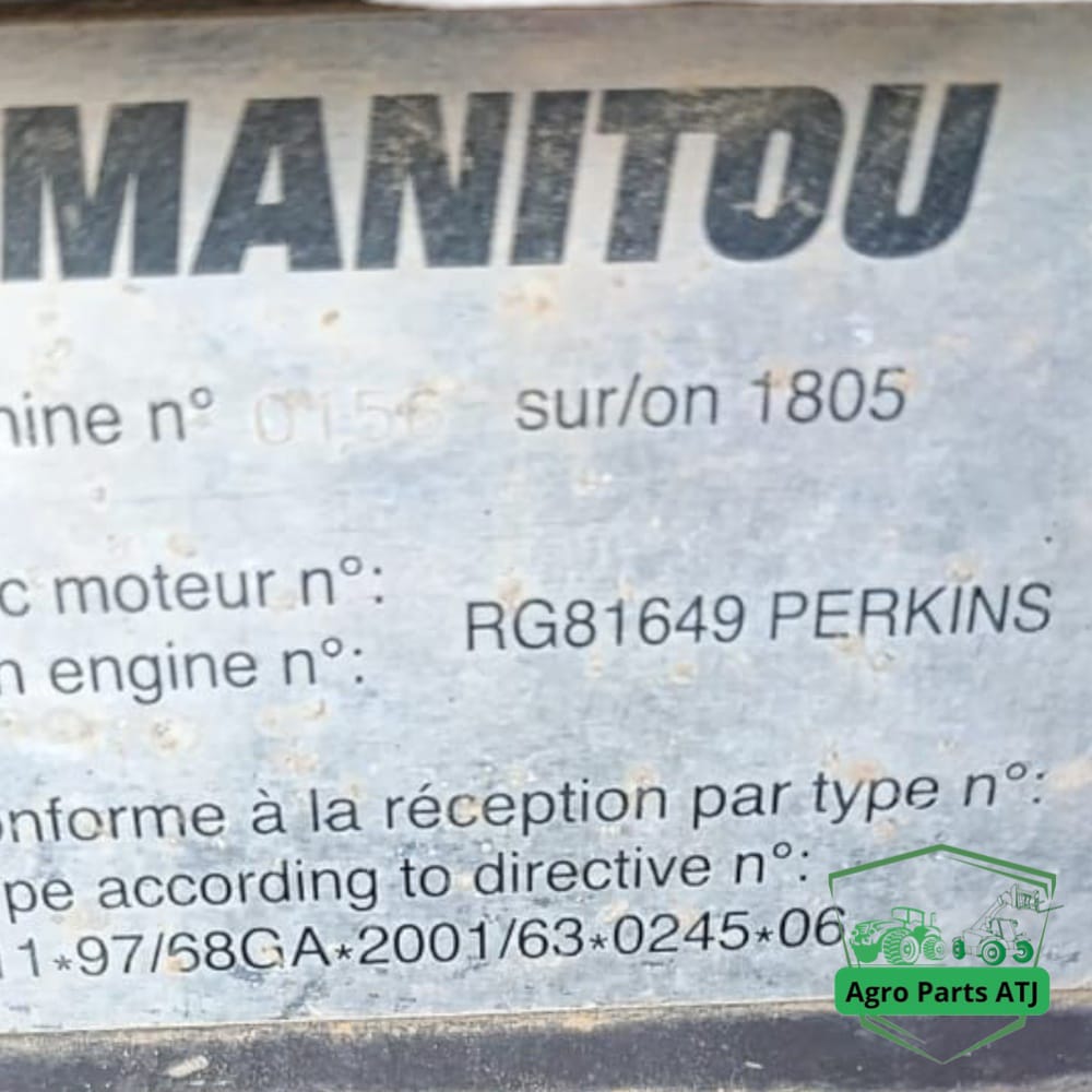 Manitou MT 1840 2008r.Parts,Części