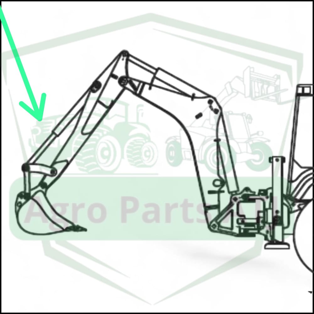 Siłownik tylnej łyżki 6111070M91 Terex TLB 860