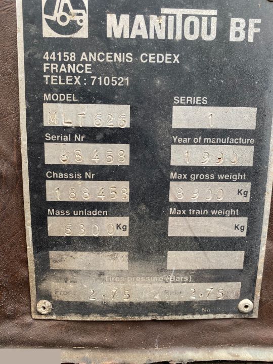 Manitou MLT 626 - Most Przedni Tylny Zwolnica Zwrotnica Atak Ramię Felgi [CZĘŚCI]