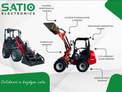 Mini-Ładowarka WISEMANN W1160 | Hydraulika REXROTH | Silnik Perkins