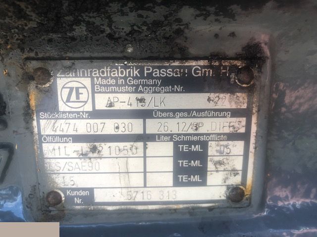 Most napędowy ZF AP-415/LK - Półoś