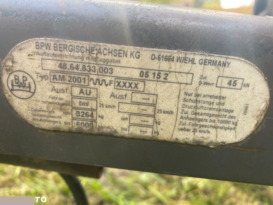 BPW Bergische achsen kg AM2001 - Wózek Hederu