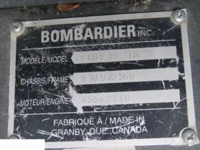 BOBARDIER PLUS MP 300 - Podgrzewane szyby boczne i szyby uchylne [CZĘŚCI]