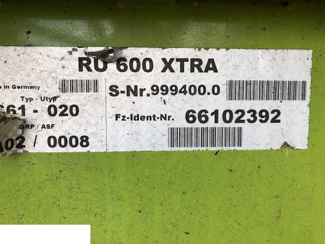 Class RU 600 Xtra [CZĘŚCI]