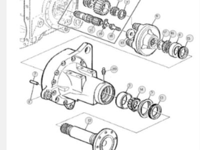 John Deere 6110 6210 6310 6410 6510 - Zwolnica Tylna
