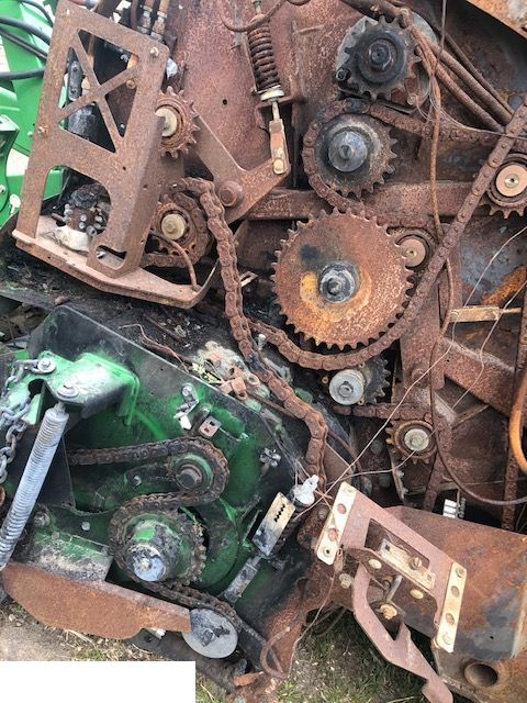 John Deere V451M V461M - Przekładnia Podbieracz Tryby Wały Rotor Noże CZĘŚCI