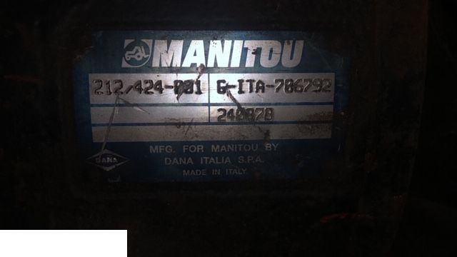 Manitou - Clark Hurth Spicer Dana - Most Napędowy