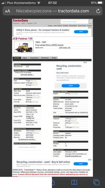 Silnik perkins 6.0l 6l perkins 1000-6 Fastrack [CZĘŚCI]