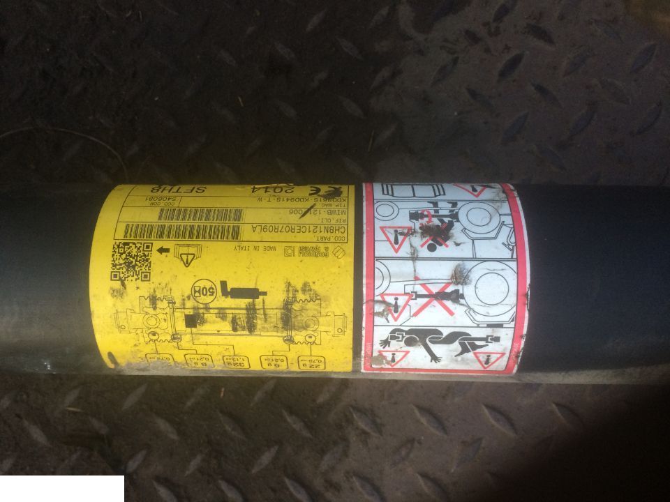 Wałek przekażnika mocy Bondioli 140cm-200cm