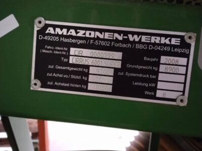 Siewnik Amazone Cirrus 6001 Super