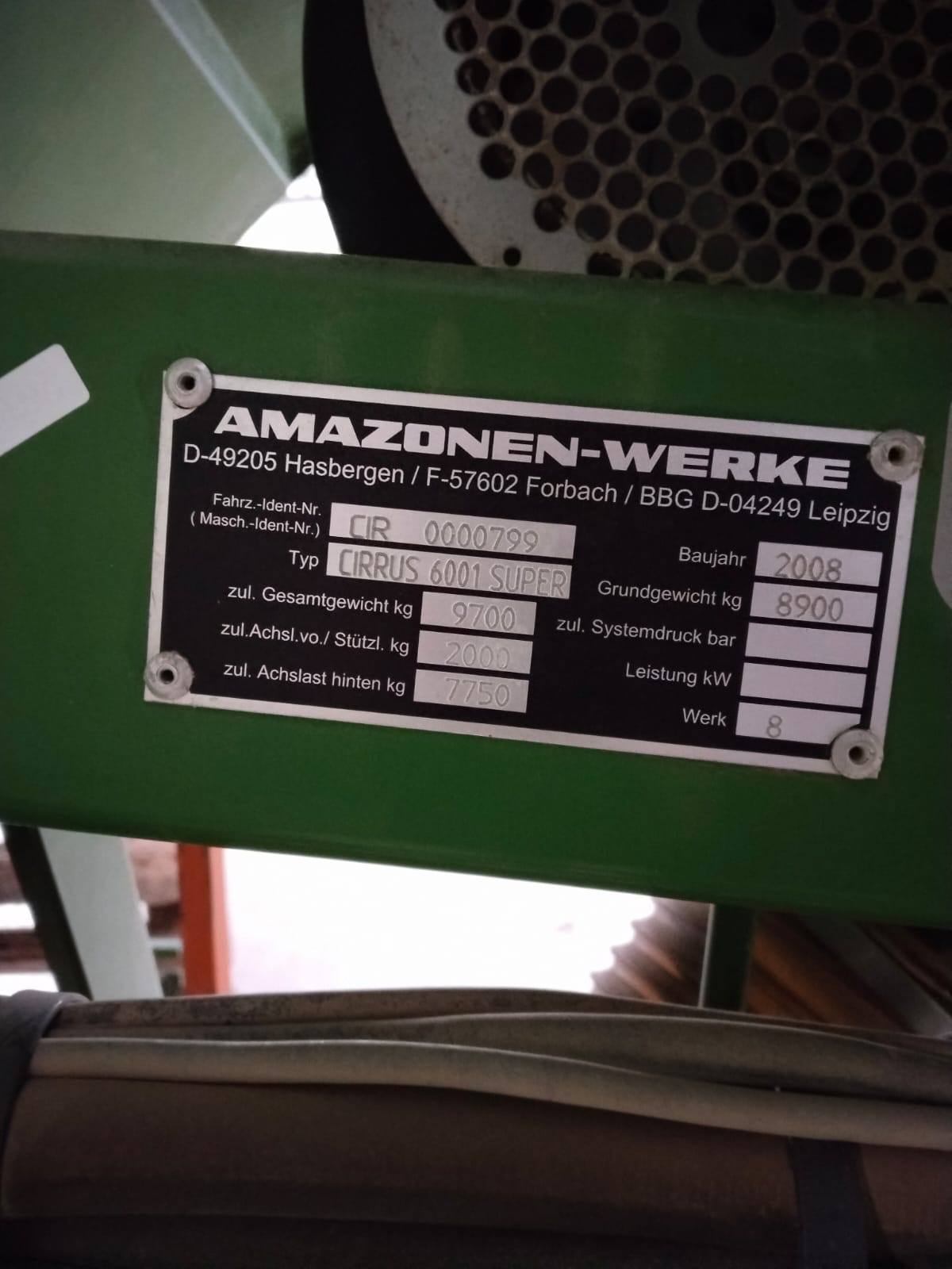 Siewnik Amazone Cirrus 6001 Super