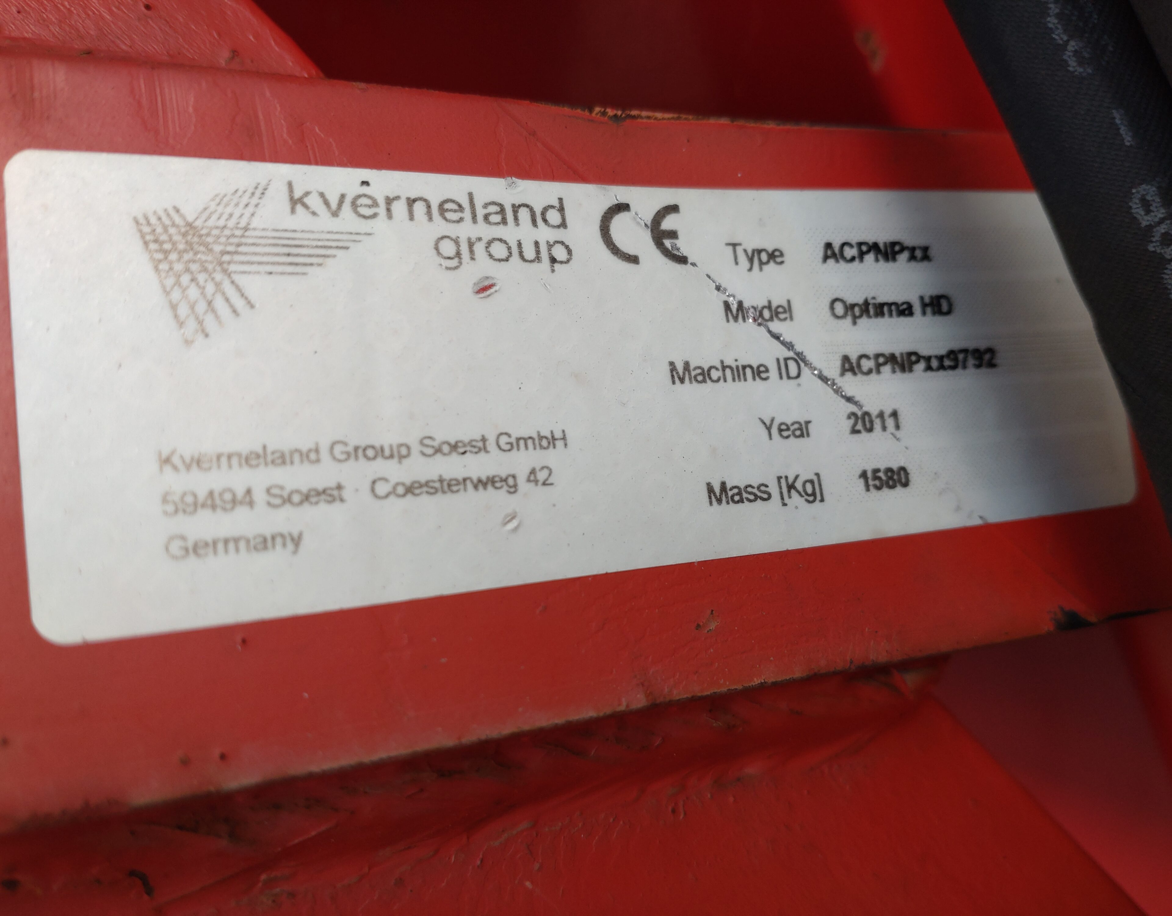 Siewnik Kverneland optima hd