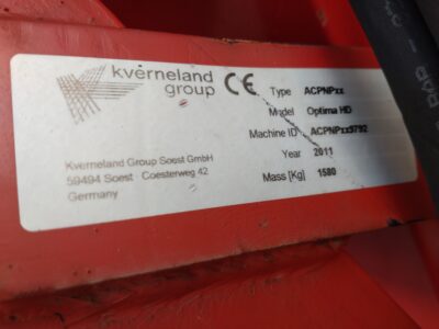 Siewnik Kverneland optima hd