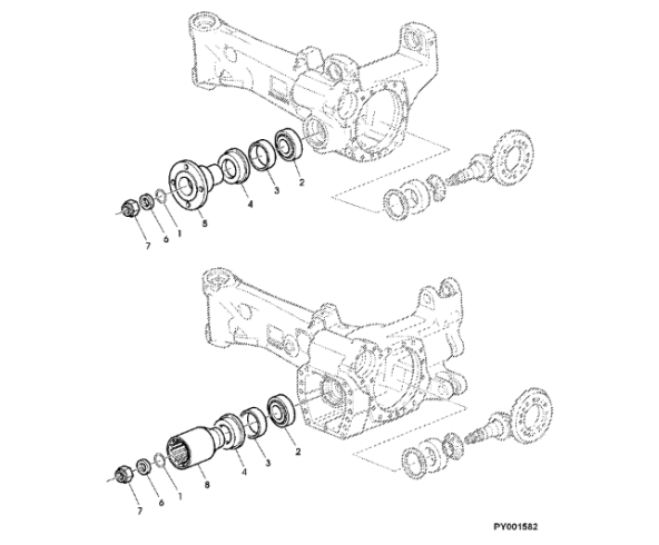 John Deere 7530 Premium - Łoźysko wałeczkowe skośne AL175759