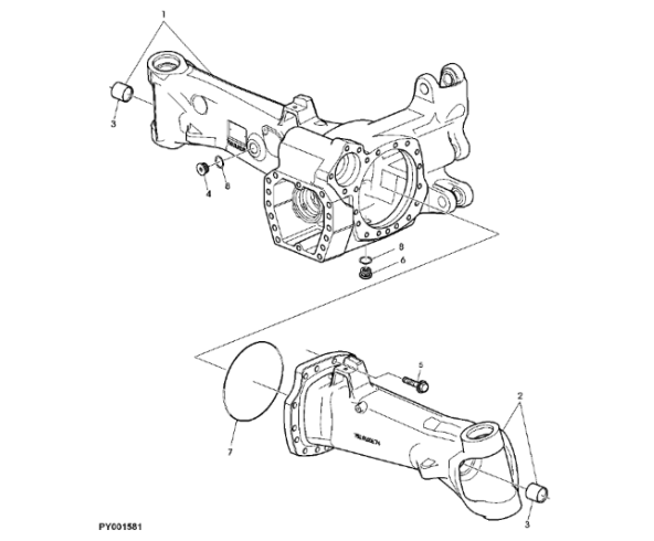 John Deere 7530 Premium - Obudowa AL175823