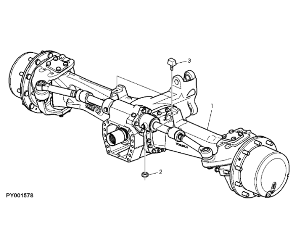John Deere 7530 Premium - Oś przednia AL170962