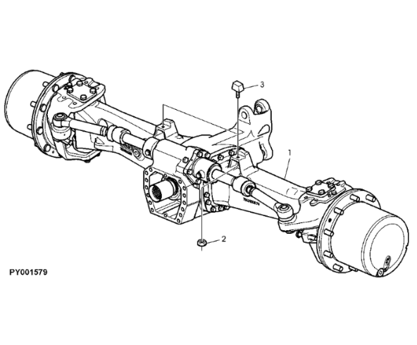 John Deere 7530 Premium - Oś przednia AL171820