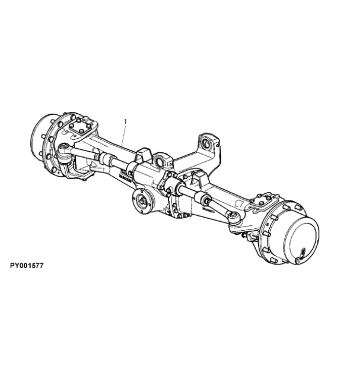 John Deere 7530 Premium - Oś przednia AL172323