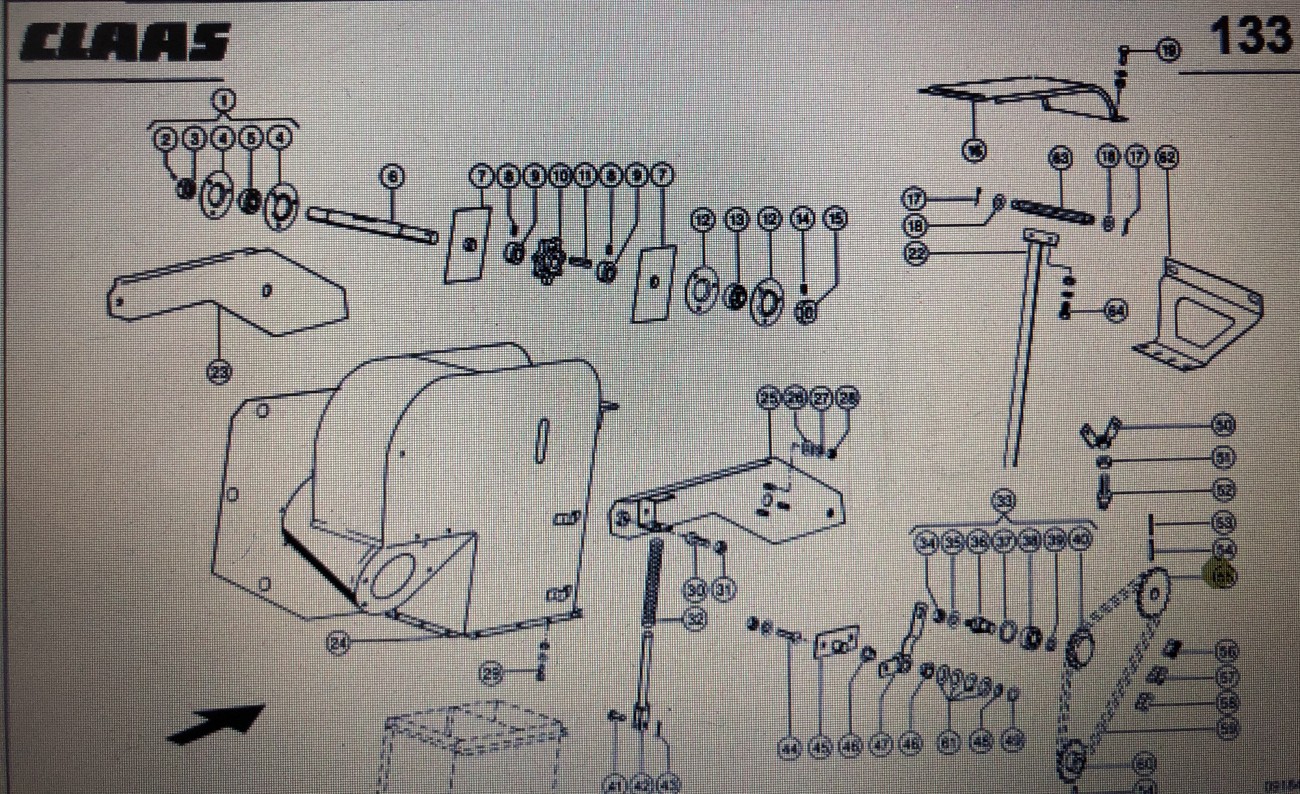 Koło Claas Mega 370-340 Nr kat. 000 605 421 0 Nr kat. 000 605 421 0