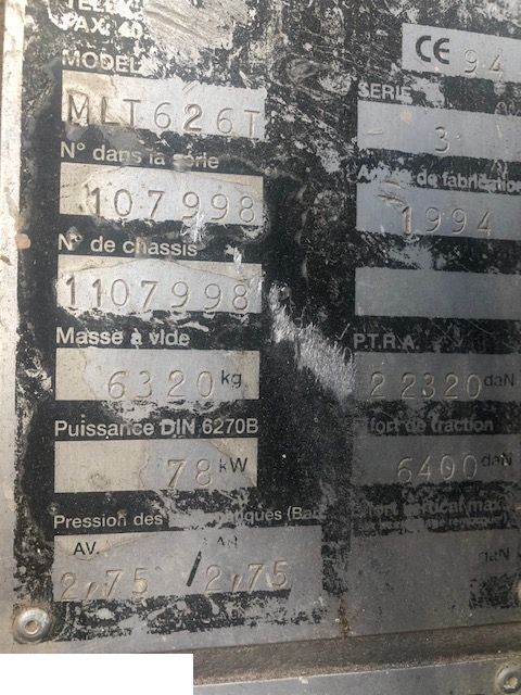 Manitou 628 - Kabina