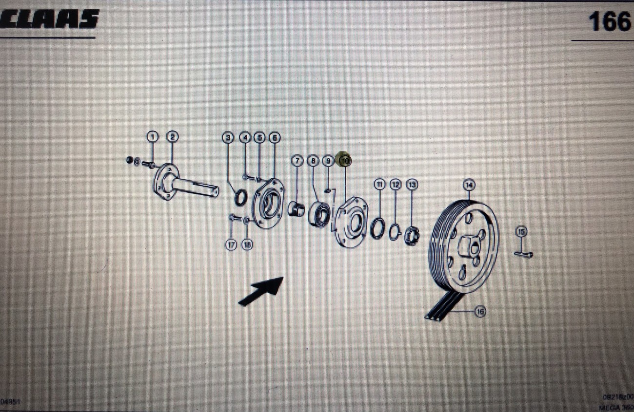 Obudowa Claas Mega 370-340 Nr kat. 000 628 726 0 Nr kat. 000 628 726 0