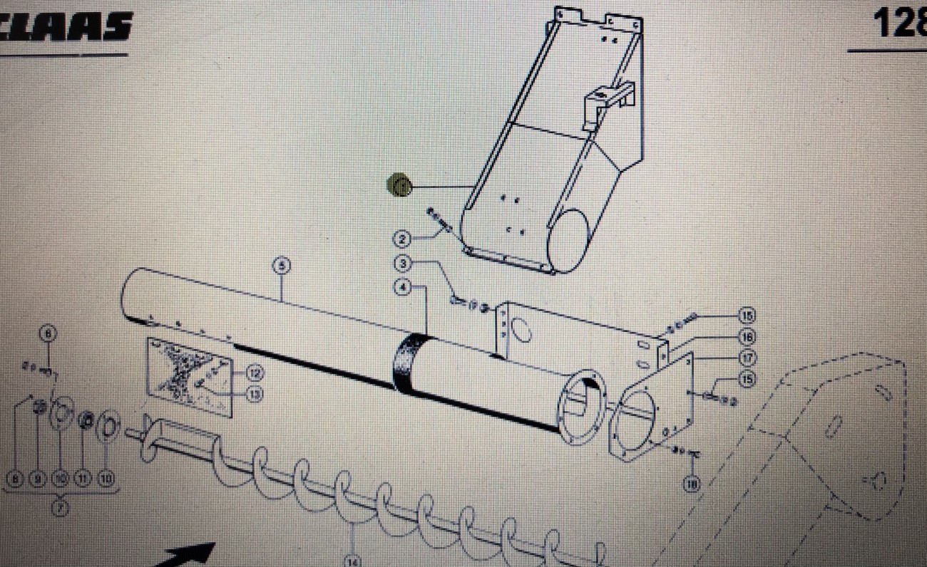 Obudowa elewatora Class Mega 370-340 Nr kat. 000 664 370 1 Nr kat. 000 664 370 1