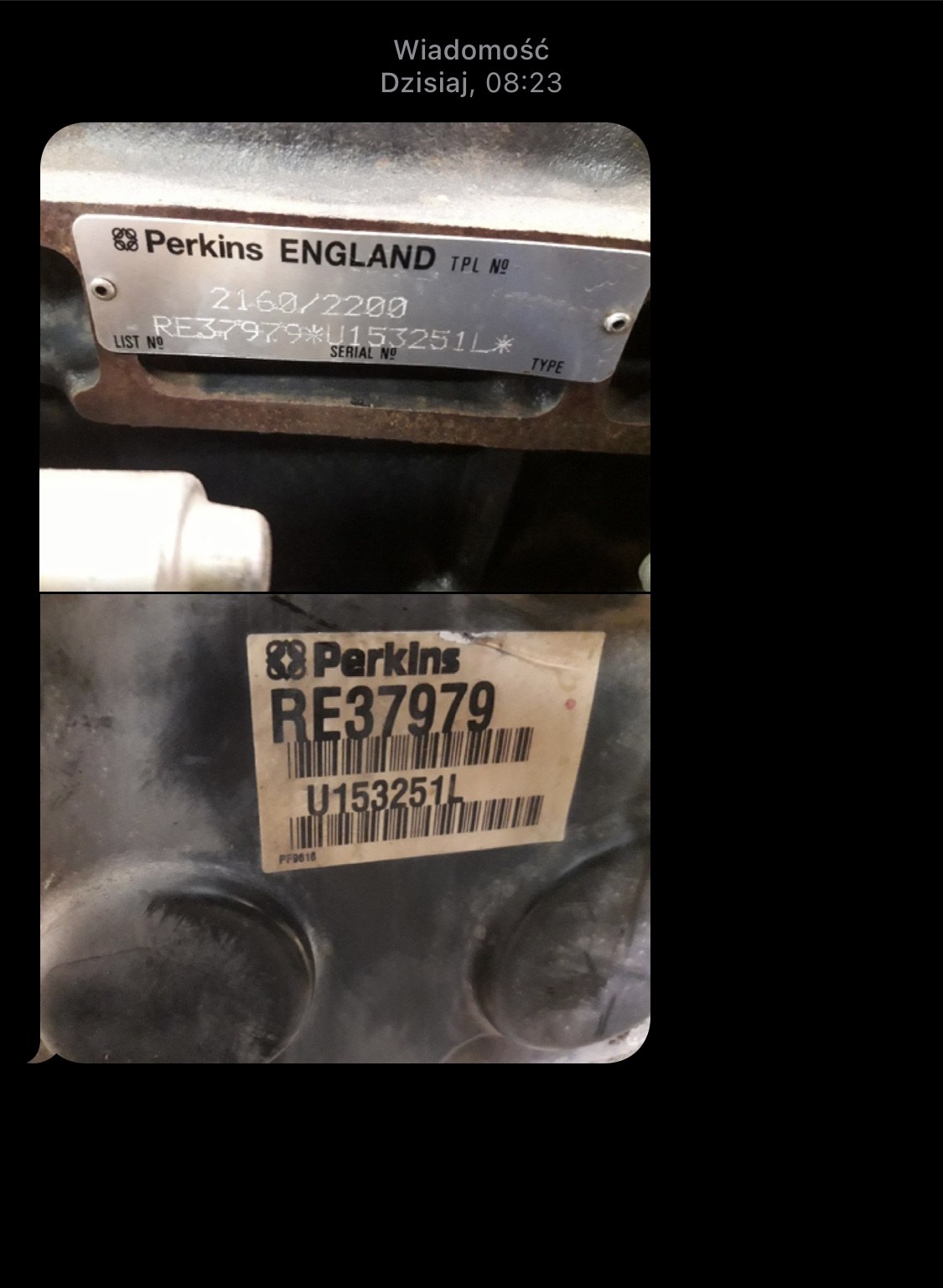 Perkins RE37979 - Blok