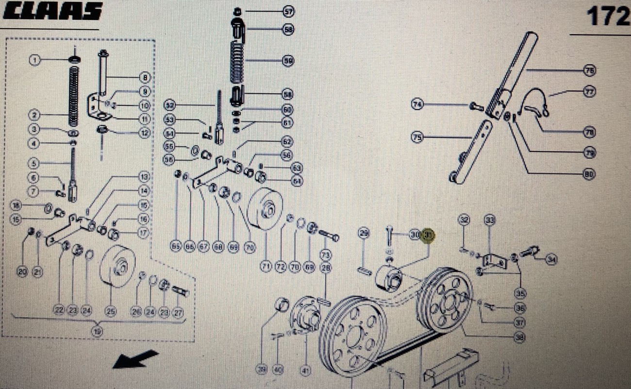 Piasta Claas Mega 370-340 Nr kat. 000 575 752 0 Nr kat. 000 575 752 0