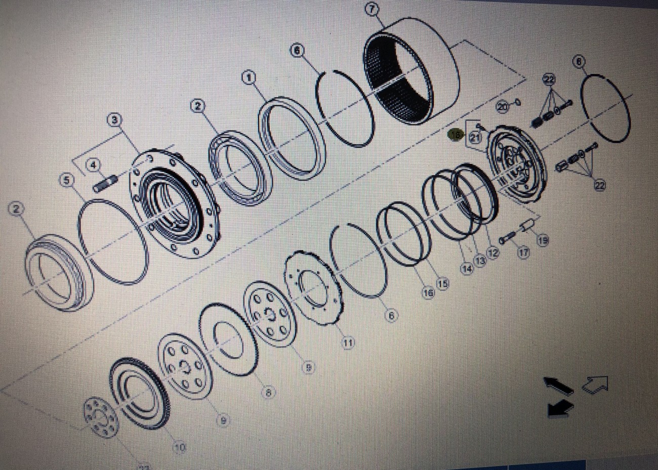 Piasta Koła Przedniej Osi - Claas Arion [0011468550] Nr kat. 0011468550 Nr kat. 0011468550
