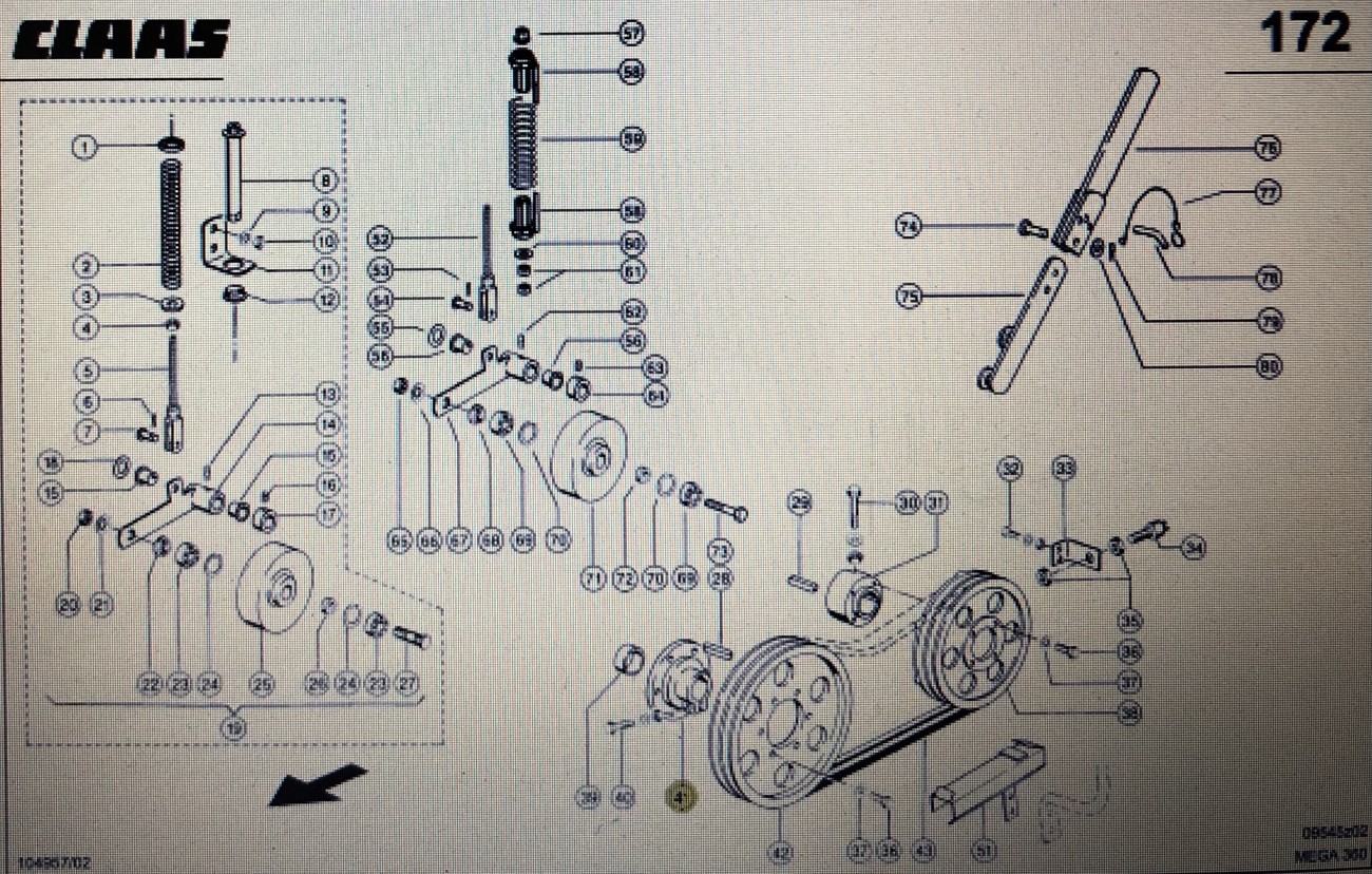 Piasta zaciskająca Class Mega 370-340 Nr kat. 000 575 759 1 Nr kat. 000 575 759 1