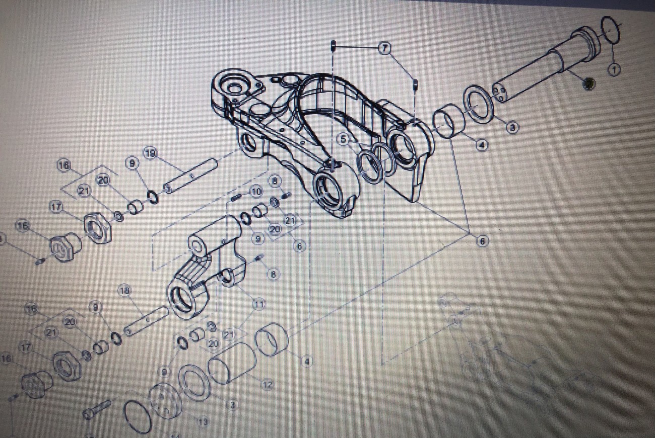 Sworzeń Zawieszenia Przedniej Osi - Claas Arion [6000105463]