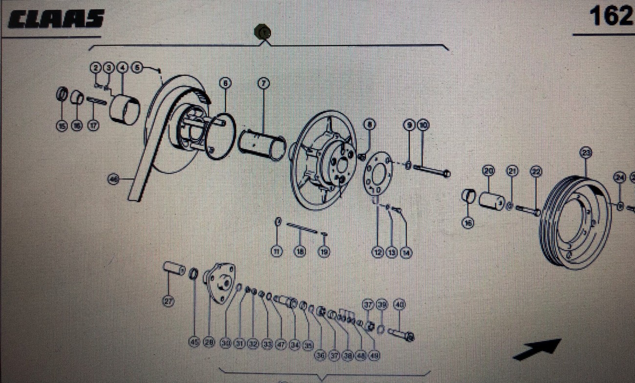 Wariator (pakiet napędu) Claas Mega 370-340 Nr kat. 000 644 171 0 Nr kat. 000 644 171 0