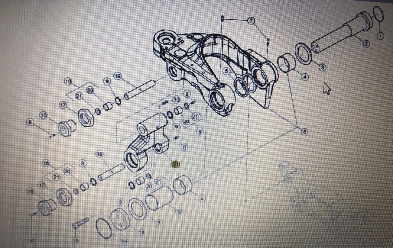Wspornik Osi Przedniej - Claas Arion [0011327410] [0011584980] Nr kat. 0011327410